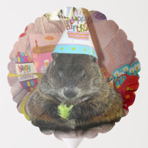 Globo de cumpleaños Groundhog Moses