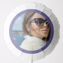 Globo de helio de foto morada