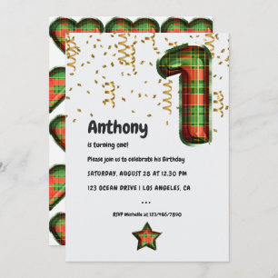 Globo de mantas de búfalo 1ª invitación de cumplea