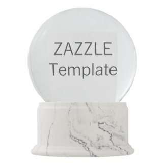 Globo DE MÁRMOL BLANCO de la nieve del final del