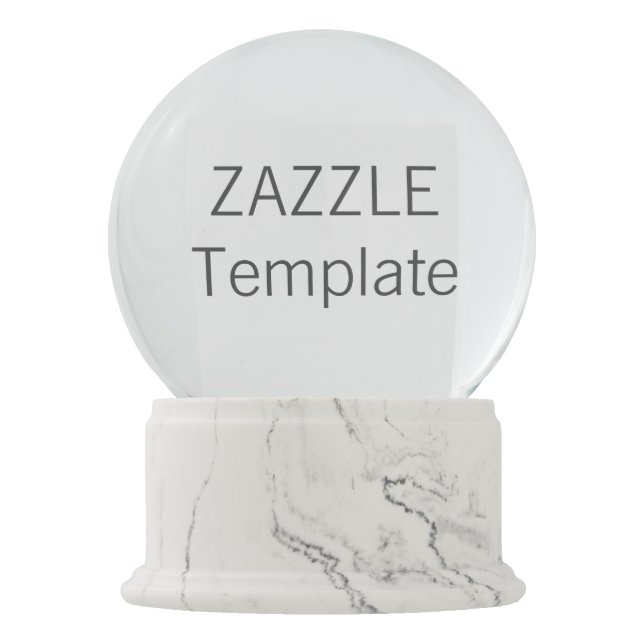 Globo DE MÁRMOL BLANCO de la nieve del final del (Anverso)