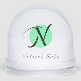 Globo de nieve con logotipo Natural Feelz