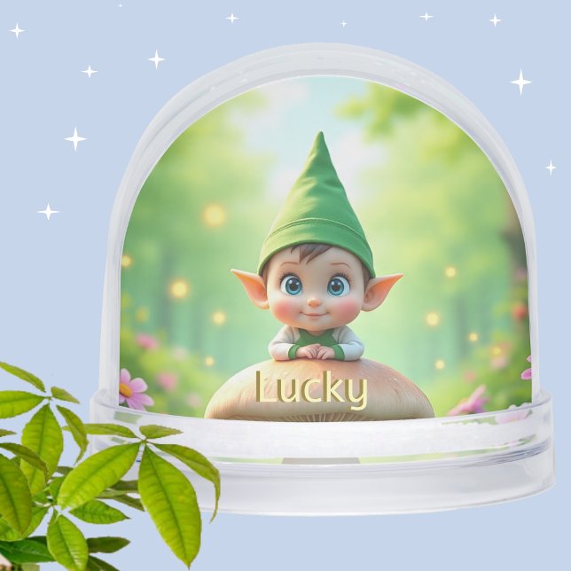 Globo de Nieve Cute Baby Elf Personalizado (Subido por el creador)