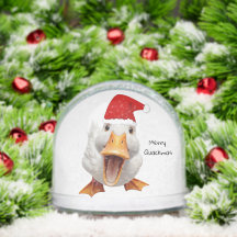 Globo de nieve de pato de Navidad
