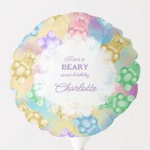 Globo de oso moderno, realista, lindo, húmedo