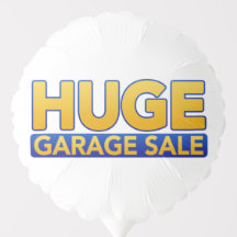 Globo de "Venta de Garaje Enorme"