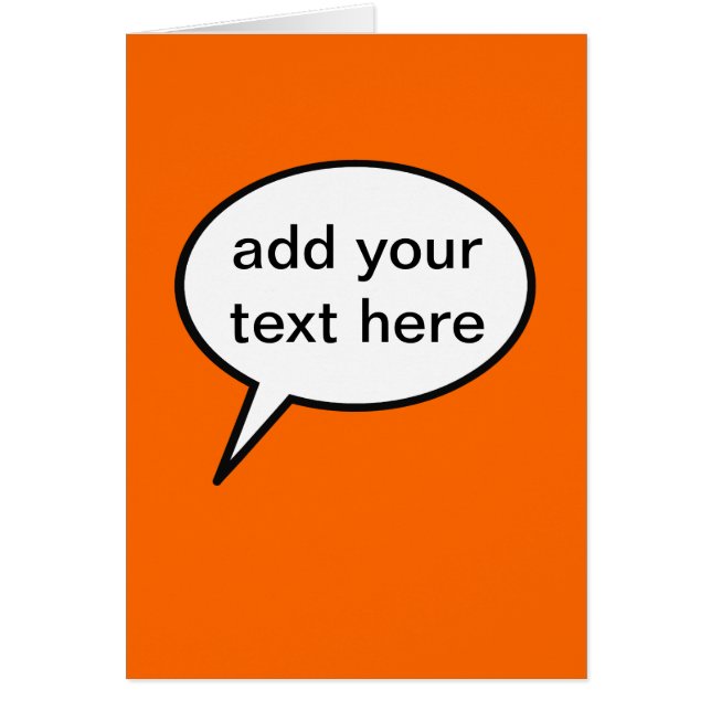 globo de voz de personalizado de personalizable (Frente)