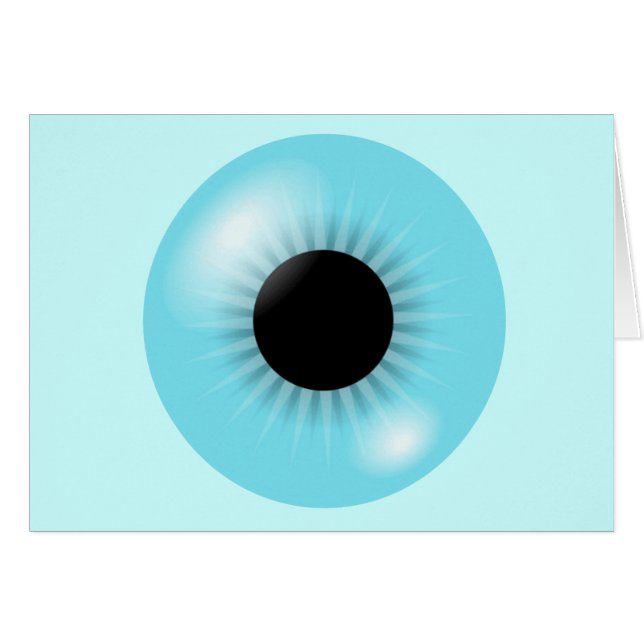 Globo del ojo azul grande (Anverso (Horizontal))