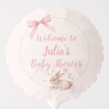 Diseño de bienvenida de conejito suave con cinta p