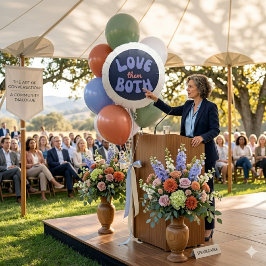 Globo El retro curvo los ama a los dos mensajes pro vida
