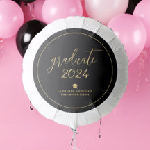 Elegante Partido de Graduación de Guión Dorado 202