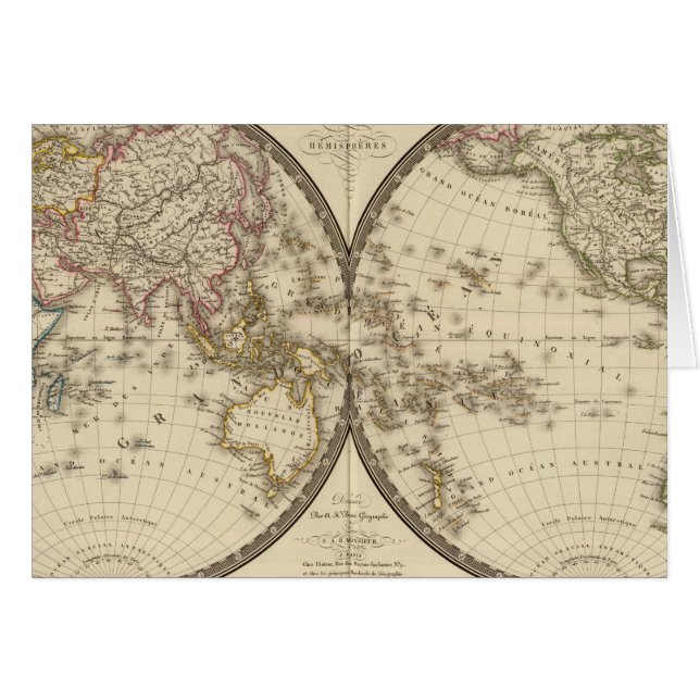 Globo en dos hemisferios (Anverso (Horizontal))