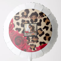 Estampado de leopardo floral "Recién casados" Fies