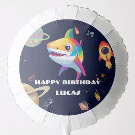 Globo Fiesta de cumpleaños del tiburón de la galaxia del