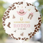 Globo First Rodeo Birthday Girl, Funny Cowgirl<br><div class="desc">Lindo diseño de Invitacion de Cumpleaños de Niña con Tematica Rodeo Vaquera! Personalice esta invitación de cumpleaños de pequeña vaquera añadiendo sus propios detalles de evento. Haga del Primer cumpleños de su Hija algo muy especial!!. No lo piense y adquierala ya.</div>
