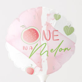 Globo Fotos de cumpleaños uno en melón