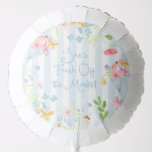 Globo Fresh Off the Market Wildflower Stripes Watercolor<br><div class="desc">Fresh Off the Market Wildflower Stripes Watercolor Balón de color de flores silvestres disponibles.</div>