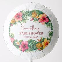 Frutas Tropicales Piña Baby Shower Hawaiano