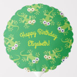 Globo Gecko Lizards Birthday Party Cute Kids<br><div class="desc">Adorable lagarto de lagartijas color lindo diseño de fiesta de cumpleaños es perfecto para un niño que ama a los reptiles por su celebración de cumpleaños! Personalizar el texto para hacerlos propios. El aspecto moderno es la forma perfecta de celebrar a tu pequeño que ama los lagartos y los animales...</div>