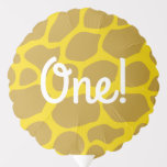Globo Giraffe Birthday Party Kids<br><div class="desc">Esta adorable tira de jirafa,  es perfecta en el tema fiesta de primer cumpleaños de nuestros niños "wild one" y es perfecto para su pequeña. ¡El tema del safari único es muy bonito y funciona muy bien para un fiesta en cualquier época del año!</div>