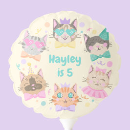 Globo Girly Colorful Pastel Kitty
