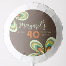 Groovy 40 Fiesta de cumpleaños 70 Flor hippie