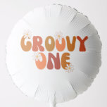 Globo Groovy One Kids Age Birthday Retro 80's 90<br><div class="desc">Globo de Groovy One Kids Age Birthday Retro de los años 90</div>