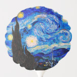 Globo La noche estrellada de Vincent Van Gogh<br><div class="desc">Vincent Van Gogh La Noche Estelar. Esta es una antigua obra maestra del pintor holandés Vincent Van Gogh. Esta bonita pintura del paisaje artístico tiene un color bonito,  vibrante y saturado. Vincent Van Gogh fue un pintor impresionista de post holandés. Esta imagen es de dominio público</div>