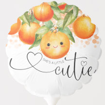 Little Cutie Naranja Citrus Baby Shower