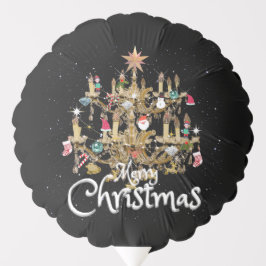 Globo Mikitiez clásicas whitechristmas luz jollyholly