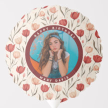 Moda Tulip Photo Balloon Para El Gran Cumpleaños