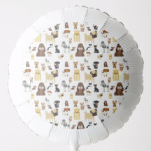 patrón de perros de fondo blanco