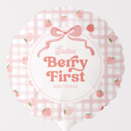 Globo Personalizado Berry First Birday Balloon