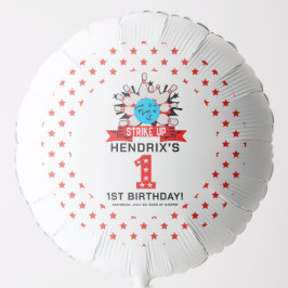 Globo Retro Bowling Kids 1st Birthday Party