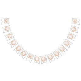 Globo rosado y estrellas primer cartel de cumpleañ