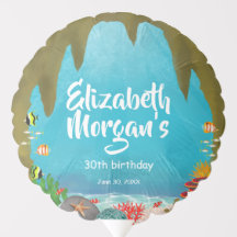 Under the Sea Beautiful Cave Coral Fish Birhday