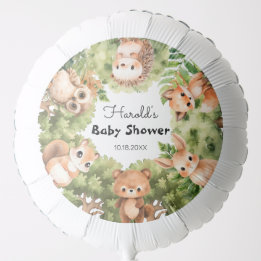 Globo Woodland Cute Forest Animals Boy Baby Shower