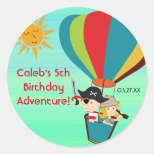 Globos Aerostáticos Aventura Infantil Pegatinas Vi