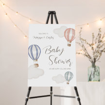 Globos aerostáticos neutrales para baby shower