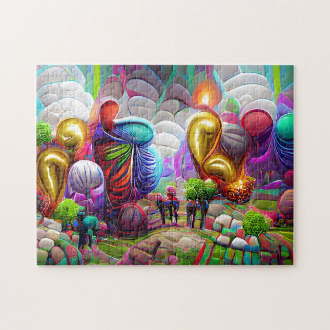 Globos Bienvenidos Hogar Rompecabezas de Jigsaw (Horizontal)