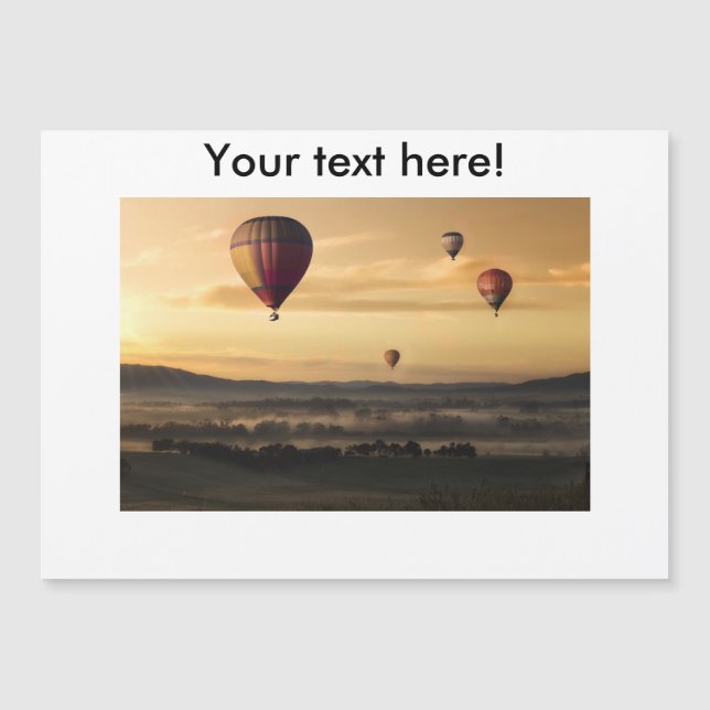 Globos de aire caliente (Anverso)