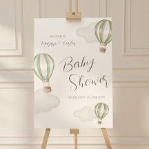 Globos de aire caliente de Baby Shower Neutrales