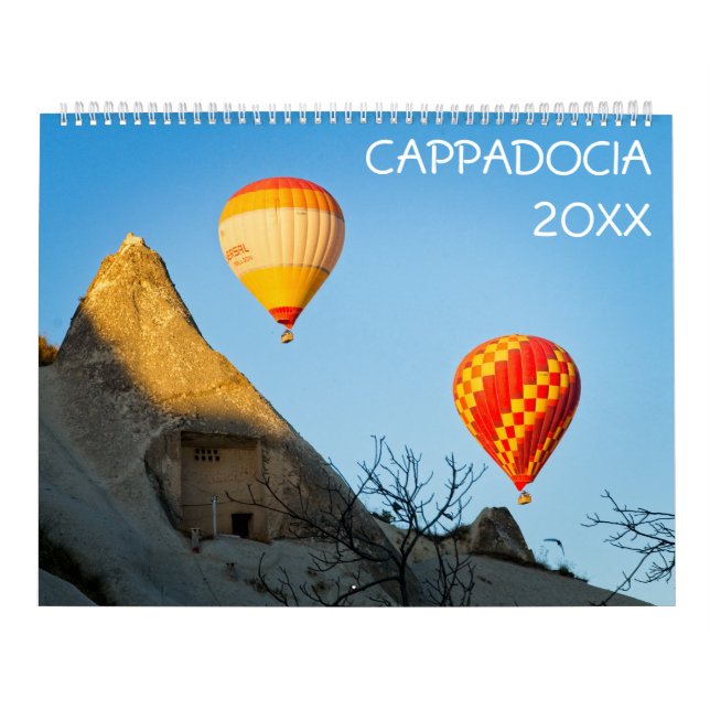 Globos de aire caliente en el calendario de la par (Tapa)