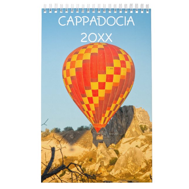 Globos de aire caliente en el calendario de la par (Tapa)