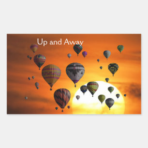 Globos de aire caliente en Pegatina de vuelo