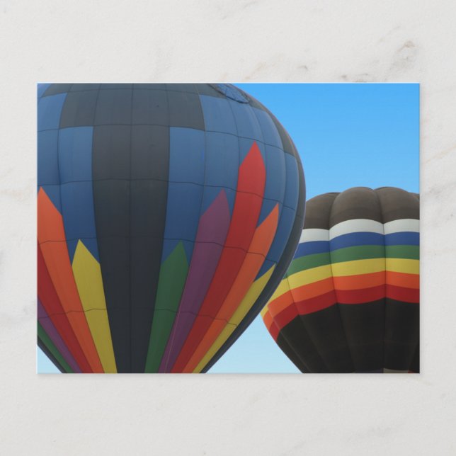 Globos De Aire Caliente En Postales De Vuelo (Anverso)