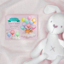 Globos de animales para bebés con Baby Shower