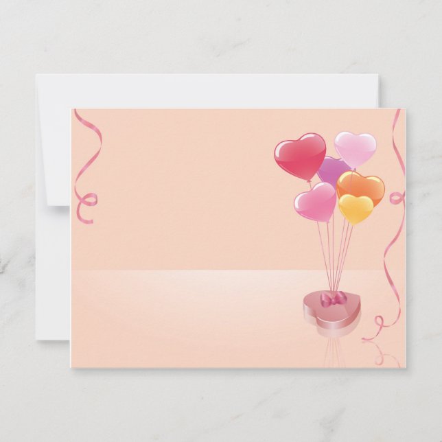 Globos de corazón y chocolates (Anverso)