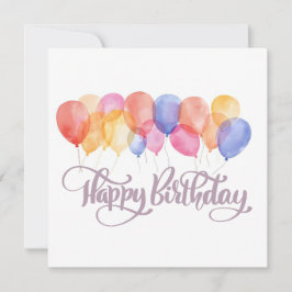 Globos de Cumpleaños Feliz Tarjeta de Cumpleaños A