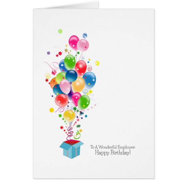 Tarjeta De Felicitacion De Cumpleaños Para Un Empleado